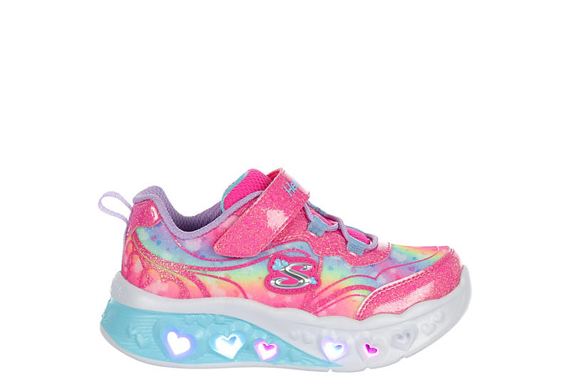 Pink Girls Toddler Twisty Brights Light Up Sneaker | Skechers | Rack Room  Shoes