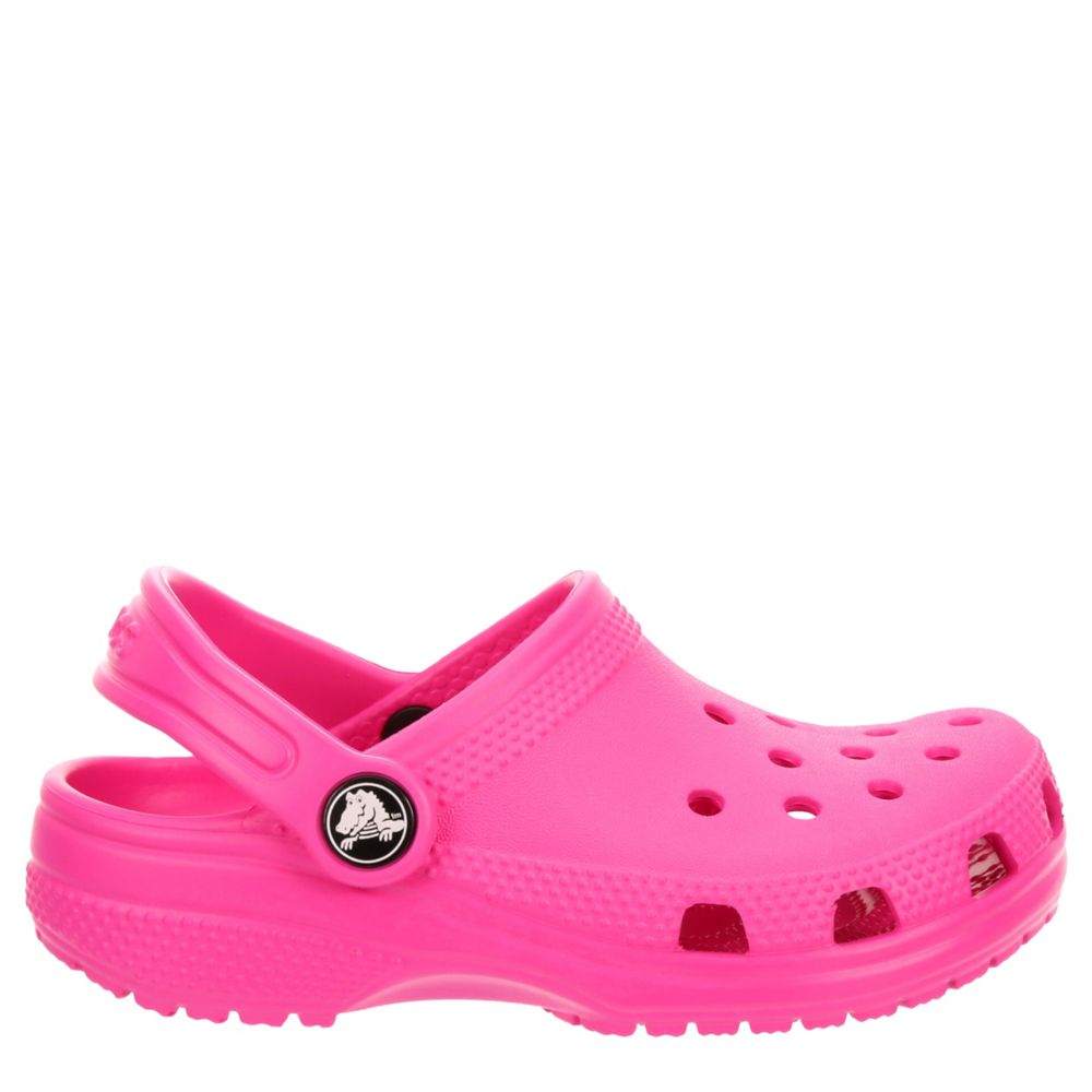 Bright on sale pink crocs