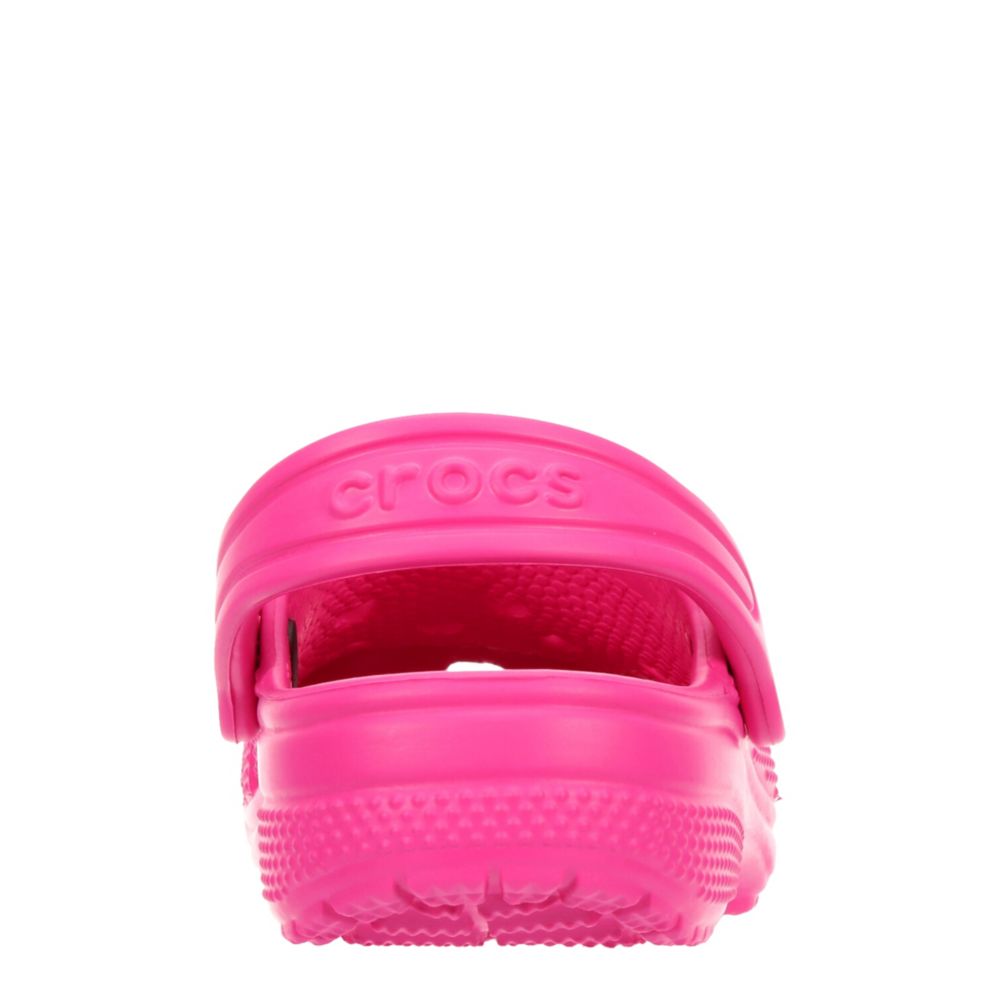 Pink best sale toddler crocs