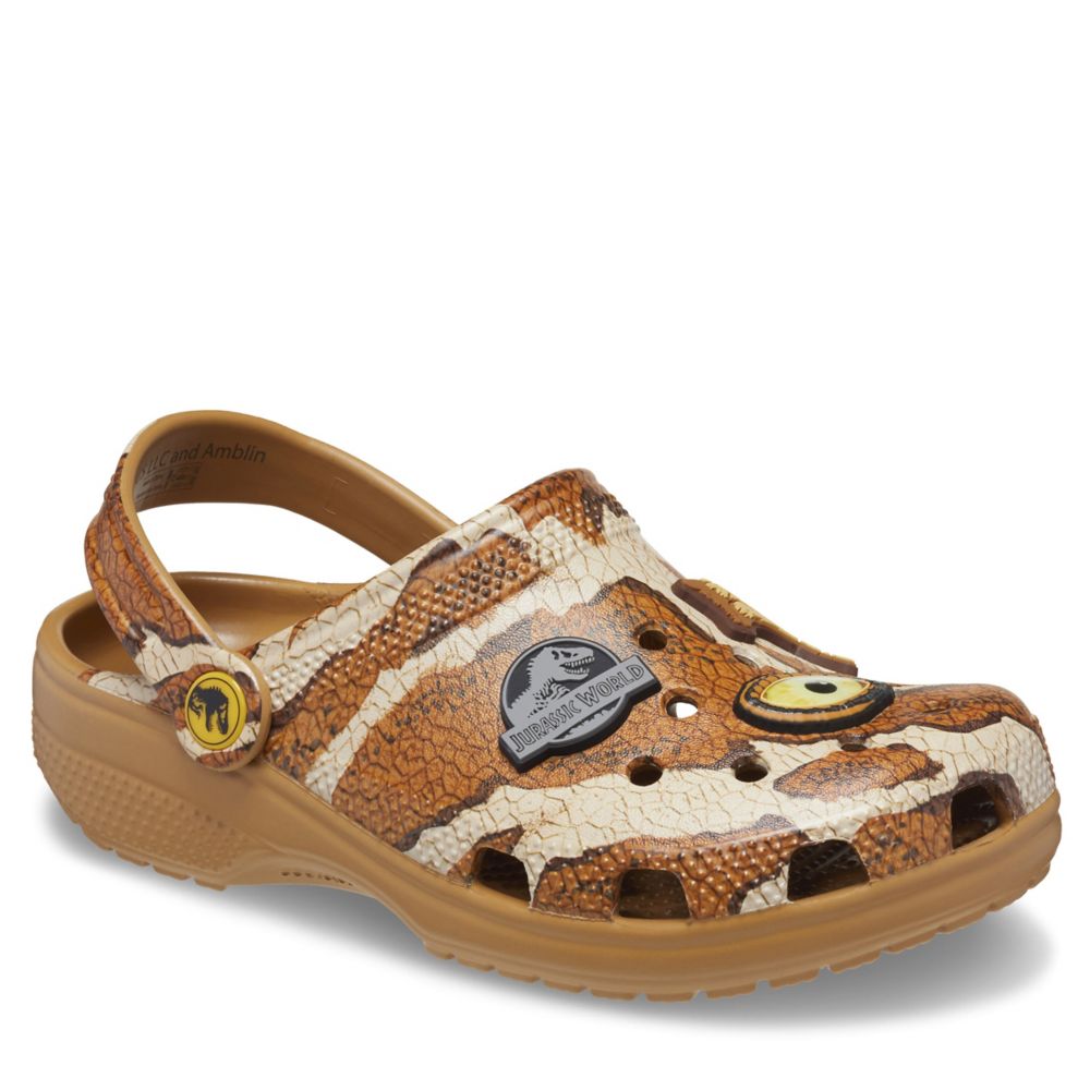 Brown Croc Clogs With Charms 