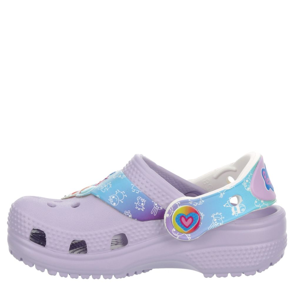 Purple Girls Toddler Peppa Pig Classic Clog Crocs Rack Room Shoes