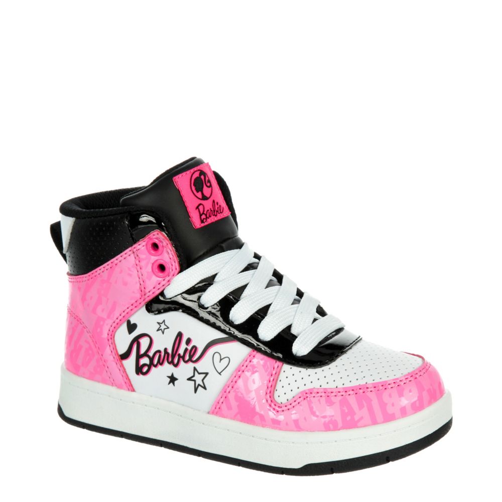 Black Girls Little Kid Barbie Hi Top Sneaker, Barbie