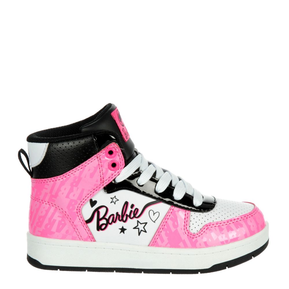 Barbie Big Kid Little Kid Barbie Hi Top Girl's Bright Pink Sneaker Size 3M 703210 | Rack Room