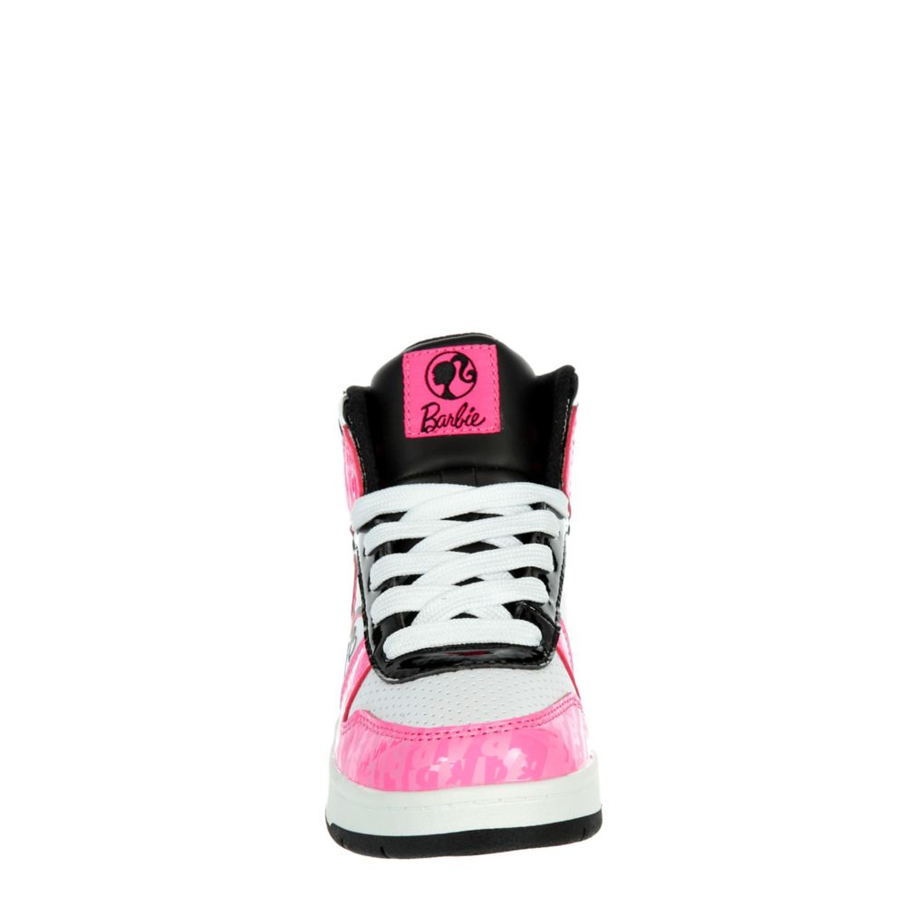 Barbie Big Kid Little Kid Barbie Hi Top Girl's Bright Pink Sneaker Size 3M 703210 | Rack Room