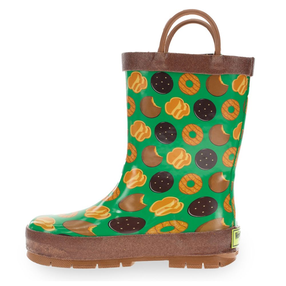 GIRLS TODDLER ITS RAINING COOKIES RAIN BOOT