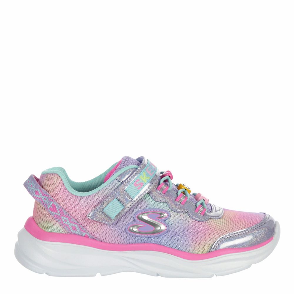 Skechers Shoutouts Shimmer Party Sneaker - Little Kid - White