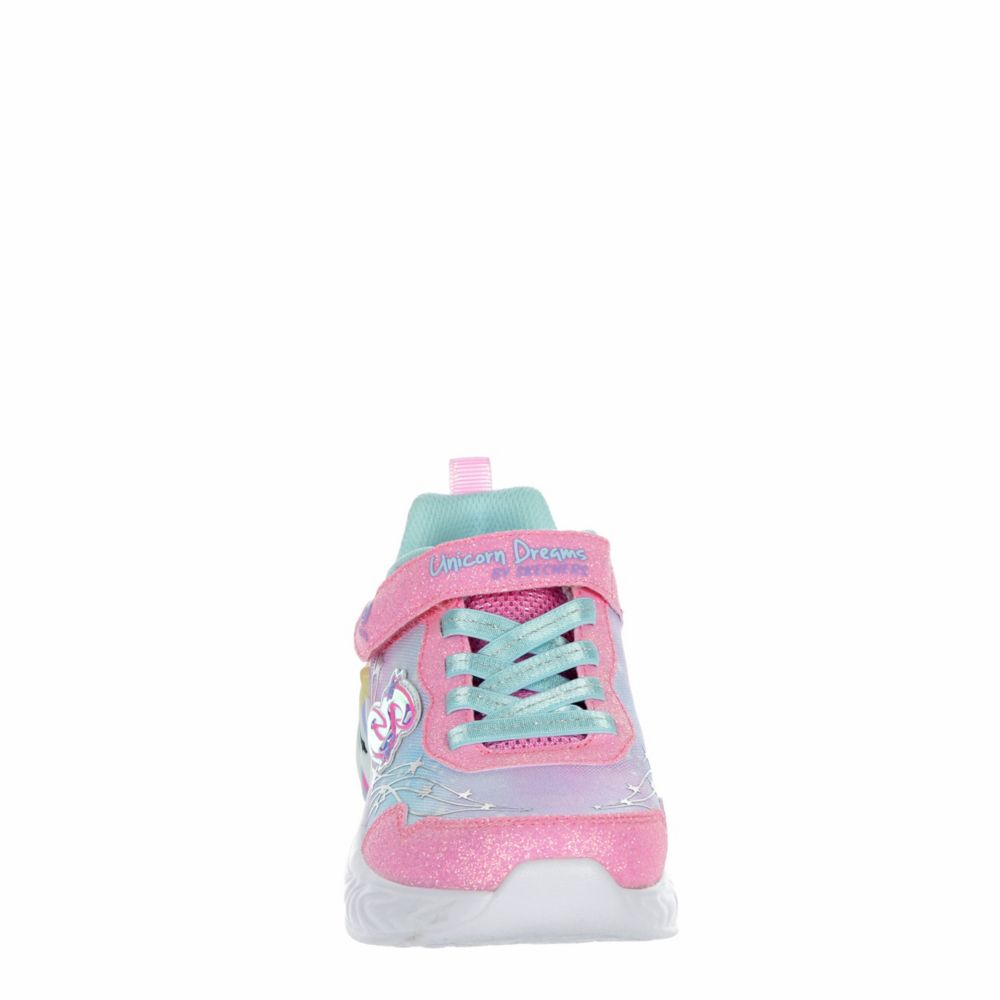 Skechers Glimmer Kicks Pink Synthetic Sneakers