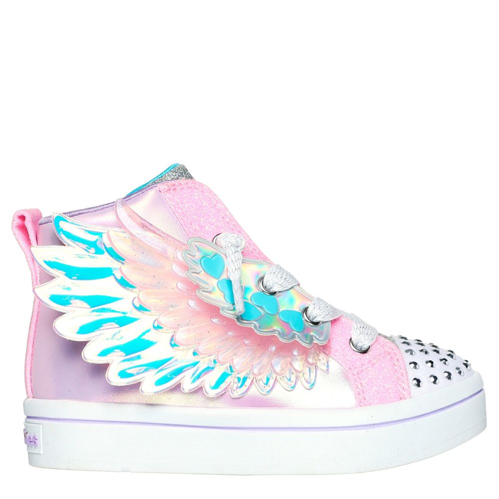 Pink Girls Twi-lites 2.0 Light Up Sneaker, Skechers