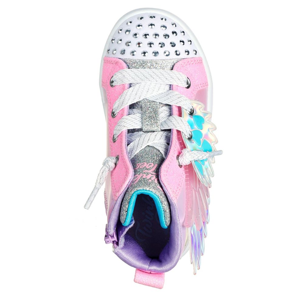 Pink Girls Twi-lites 2.0 Light Up Sneaker, Skechers