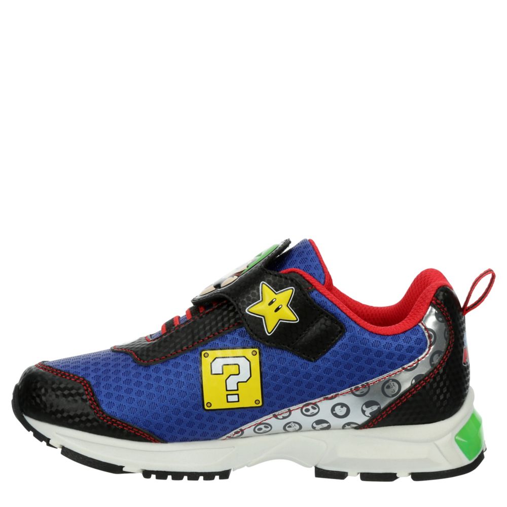 BOYS LITTLE KID MARIO LUIGI LIGHT UP SNEAKER