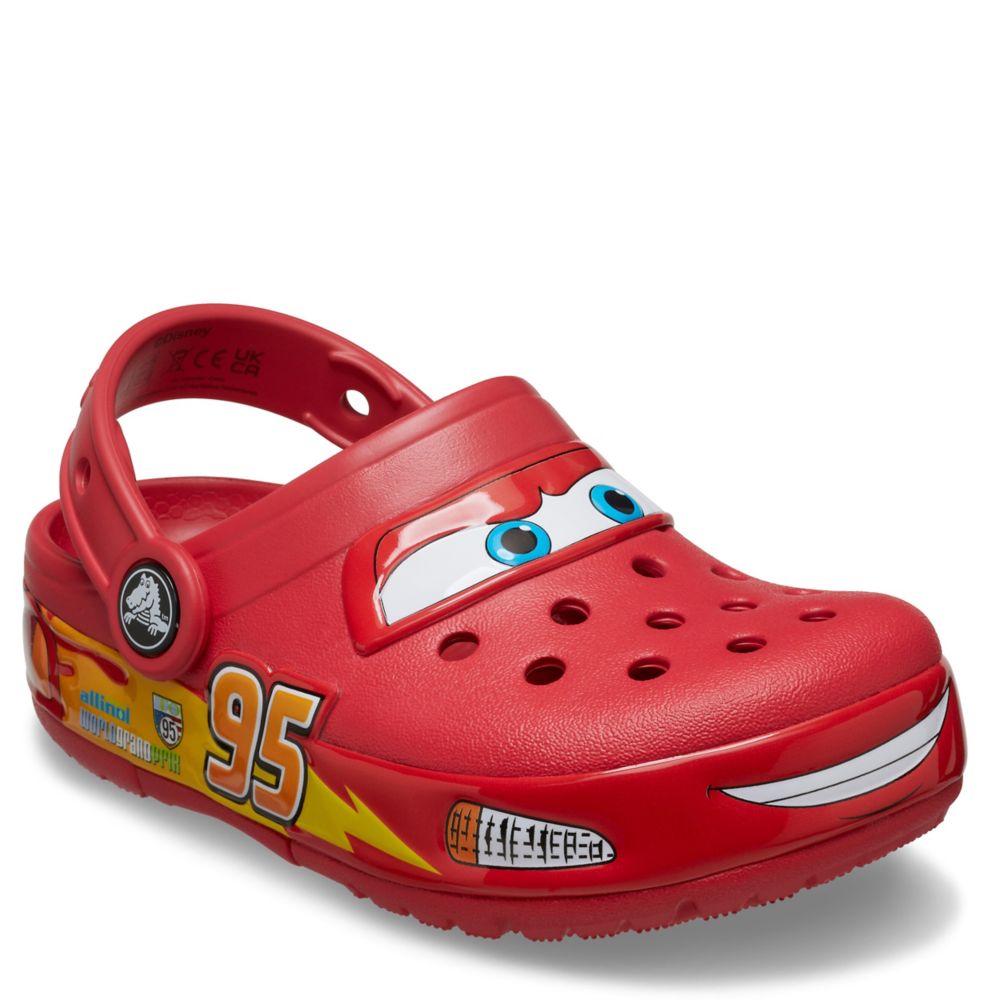 Disney Pixar Cars Lightning McQueen Light Up Red Crocs Adult Size