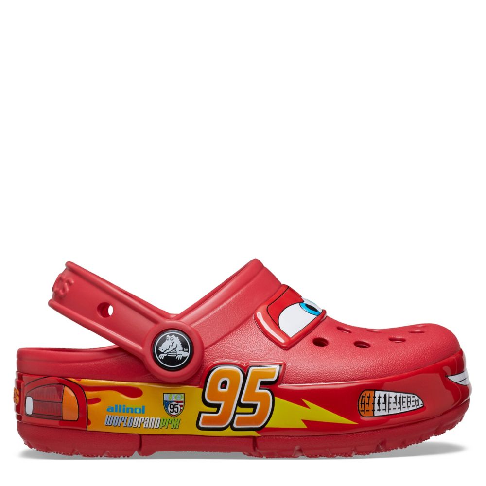 Red Boys Toddler Cars Lightning Mcqueen Classic Clog | Crocs | Rack ...