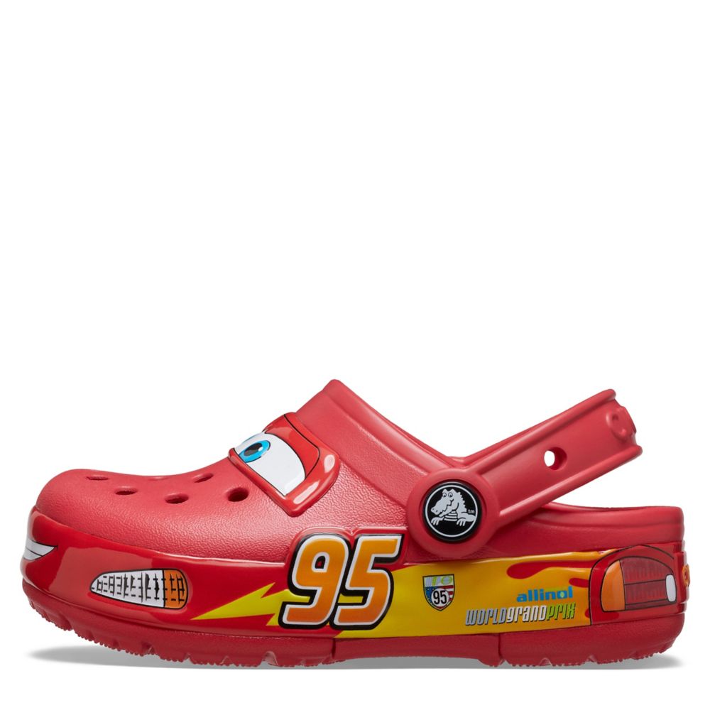 Red Boys Toddler Cars Lightning Mcqueen Classic Clog | Crocs | Rack ...