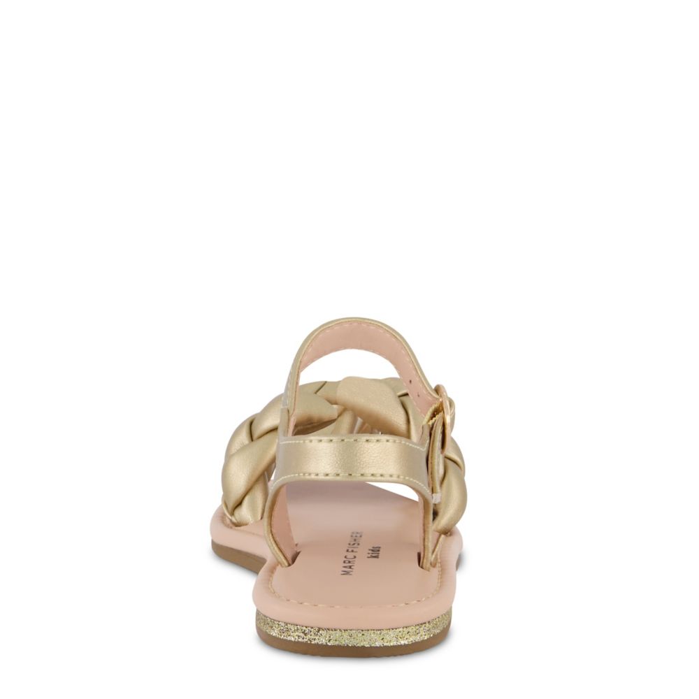 Gold Girls Riley Puffy Sandal | Marc Fisher | Rack Room Shoes