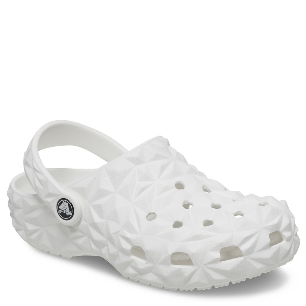 Girls hot sale white crocs