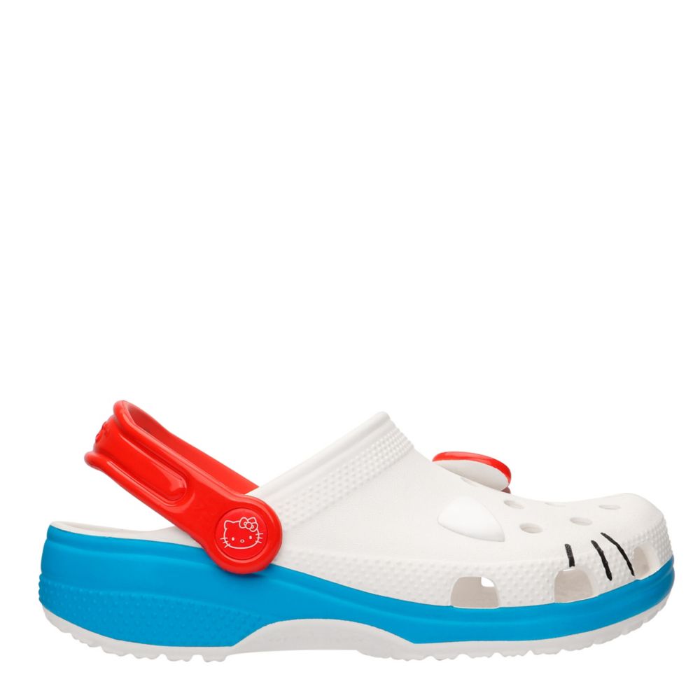 White and cheap red crocs