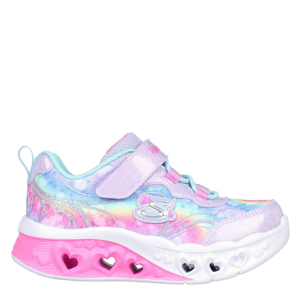 GIRLS TODDLER FLUTTER HEAR LIGHTS LIGHT UP SNEAKER