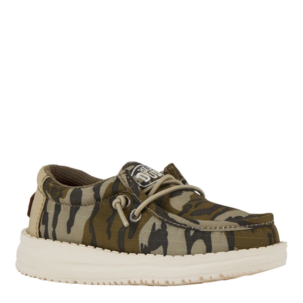 BOYS WALLY TODDLER MOSSY OAK SLIP ON SNEAKER