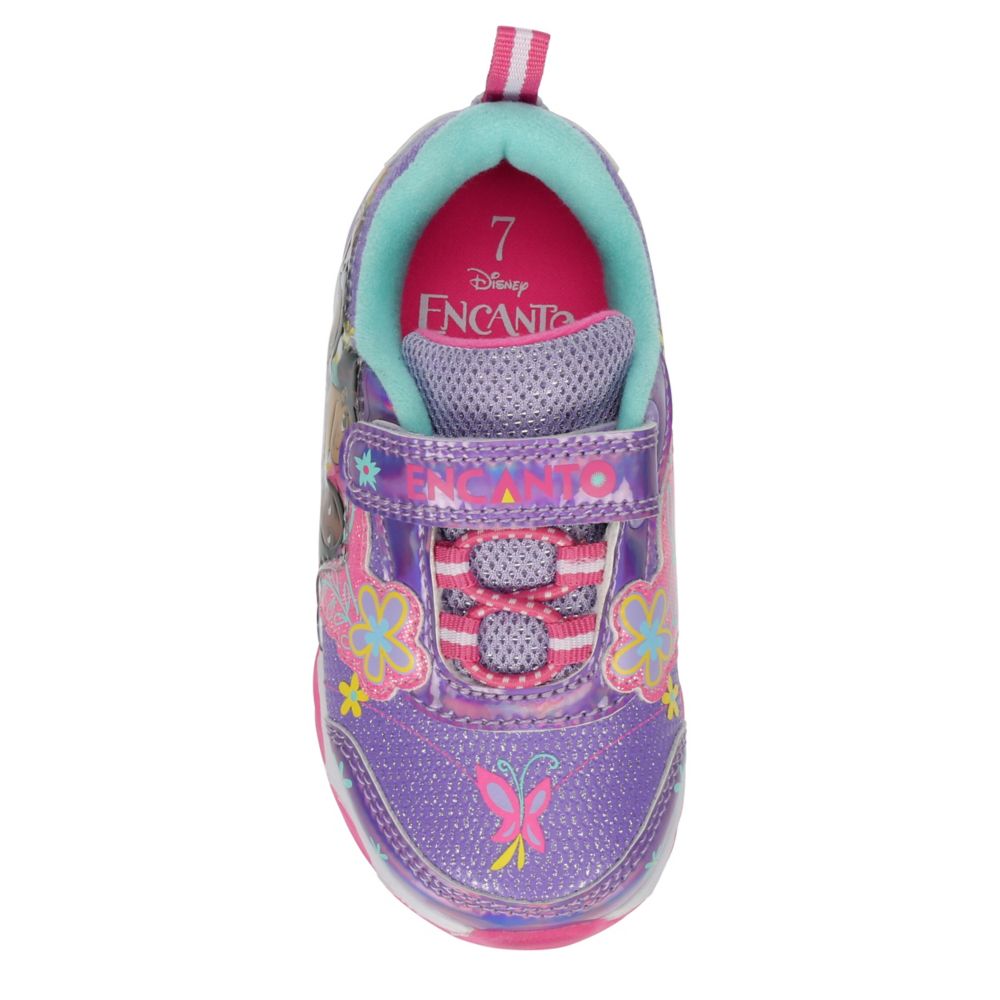 Purple Disney Girls Toddlerlittle Kid Encanto Light Up Sneaker Rack