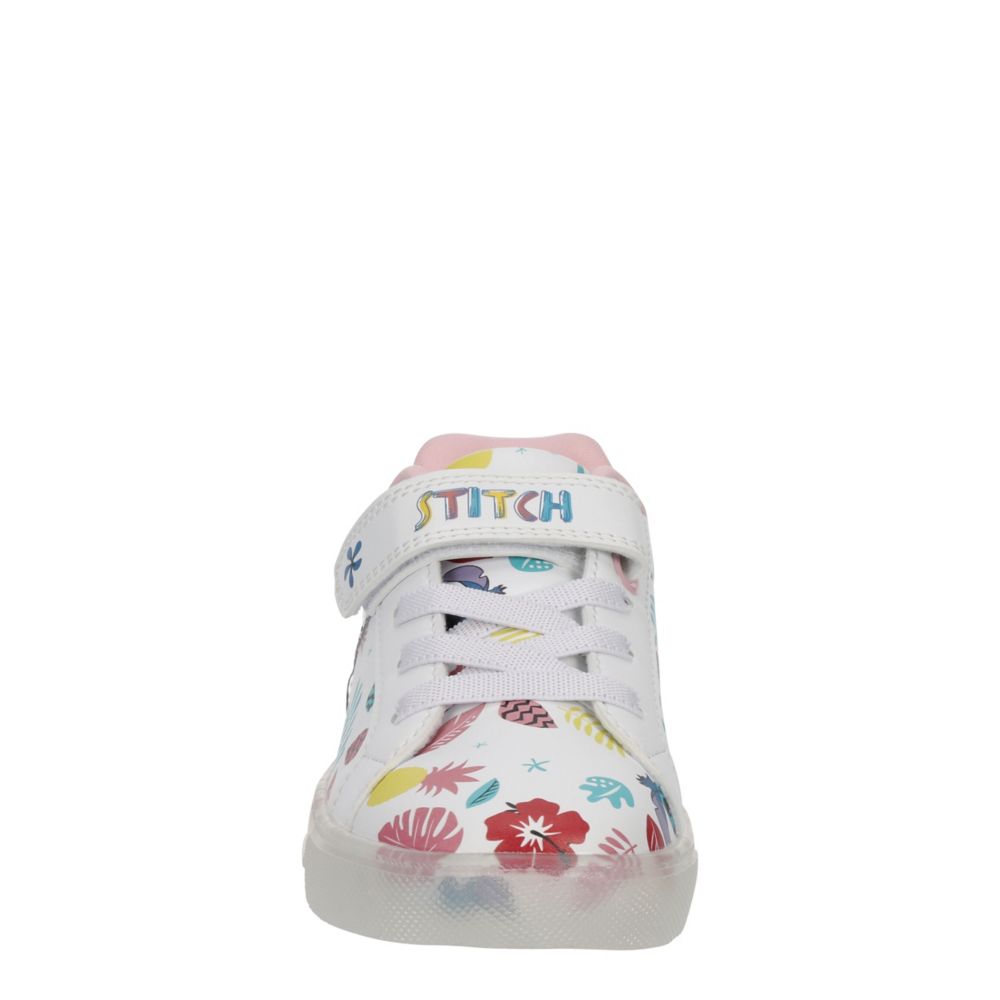 GIRLS LITTLE-BIG KID LILO & STITCH SNEAKER - WHITE