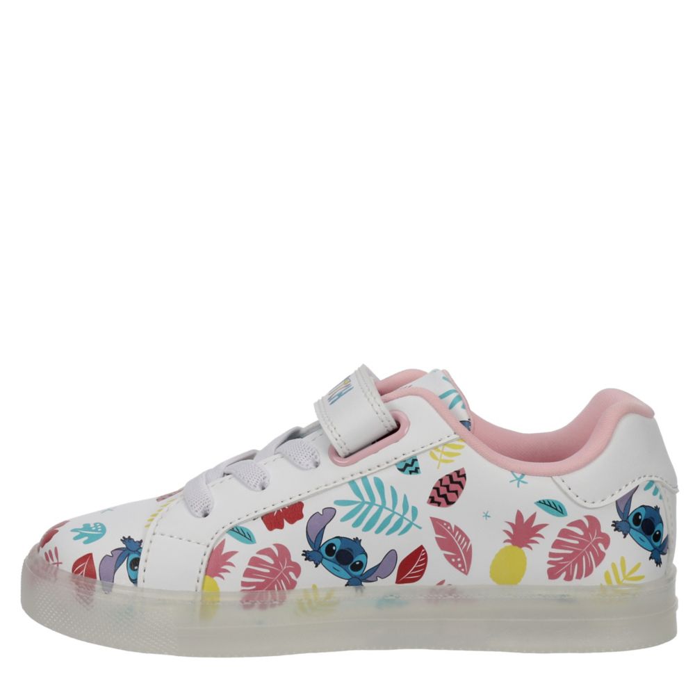 GIRLS LITTLE-BIG KID LILO & STITCH SNEAKER - WHITE