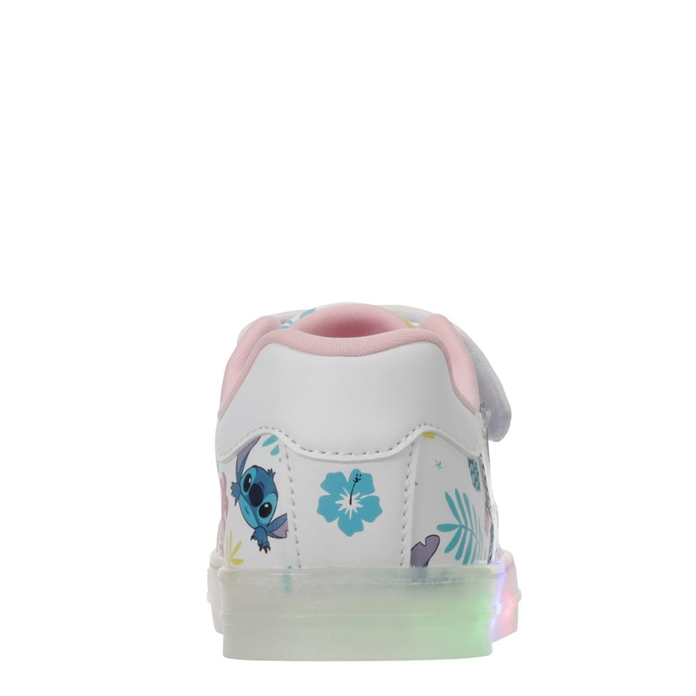 GIRLS LITTLE-BIG KID LILO & STITCH SNEAKER - WHITE