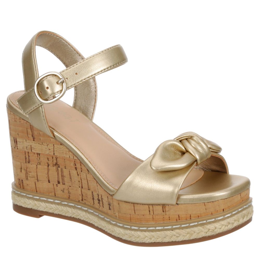 Gold Limelight Girls Little-big Kid Carla Wegde Sandal | Rack Room Shoes