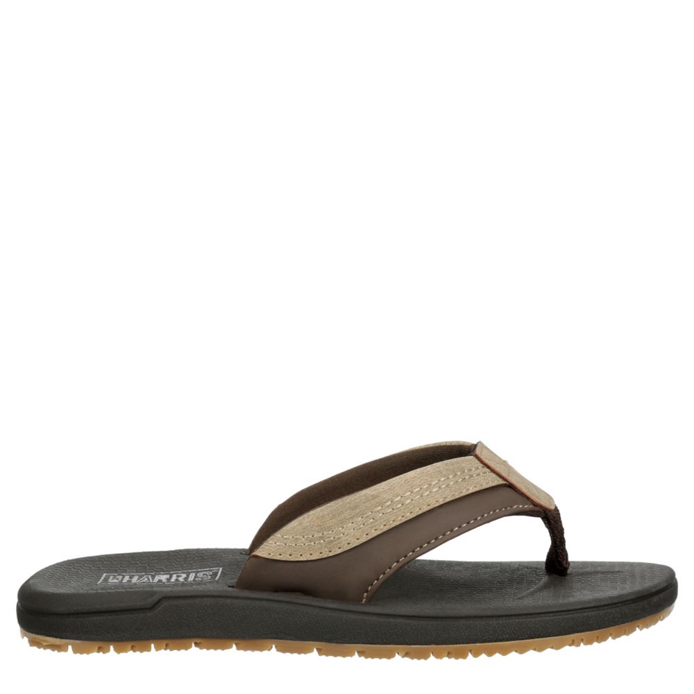 Tan West Harris Boys Little-big Kid Reed Flip Flop Sandal | Rack Room Shoes