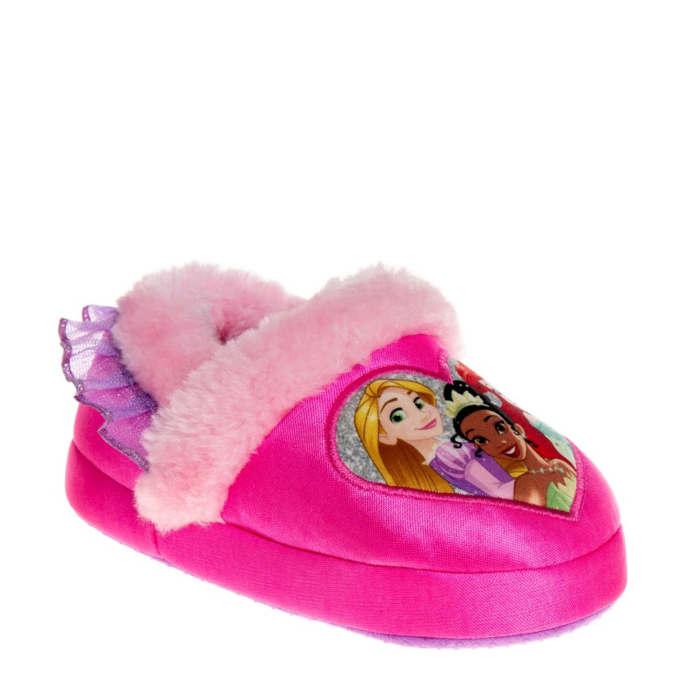 Bright Pink Disney Girls Toddler Disney Princess Slipper Rack Room Shoes