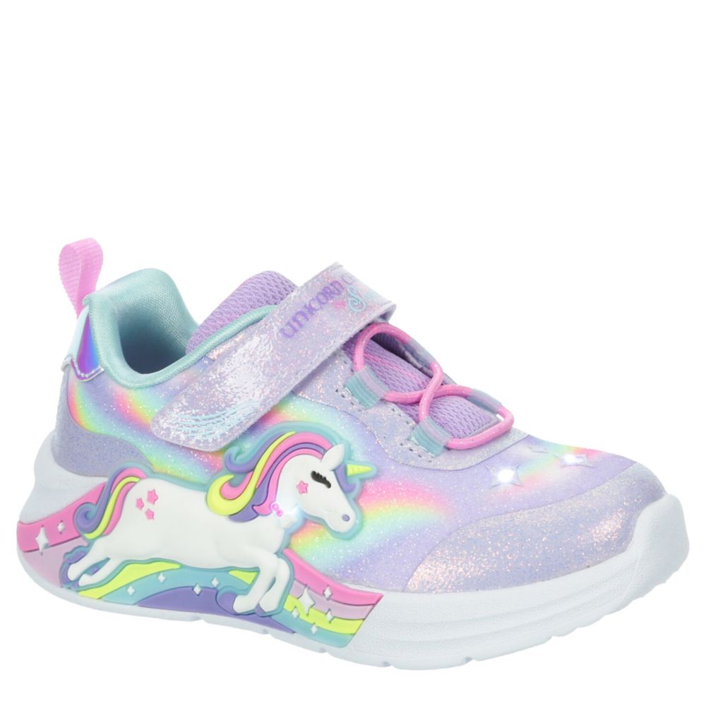 GIRLS TODDLER UNICORN CHASER LIGHT UP SNEAKER