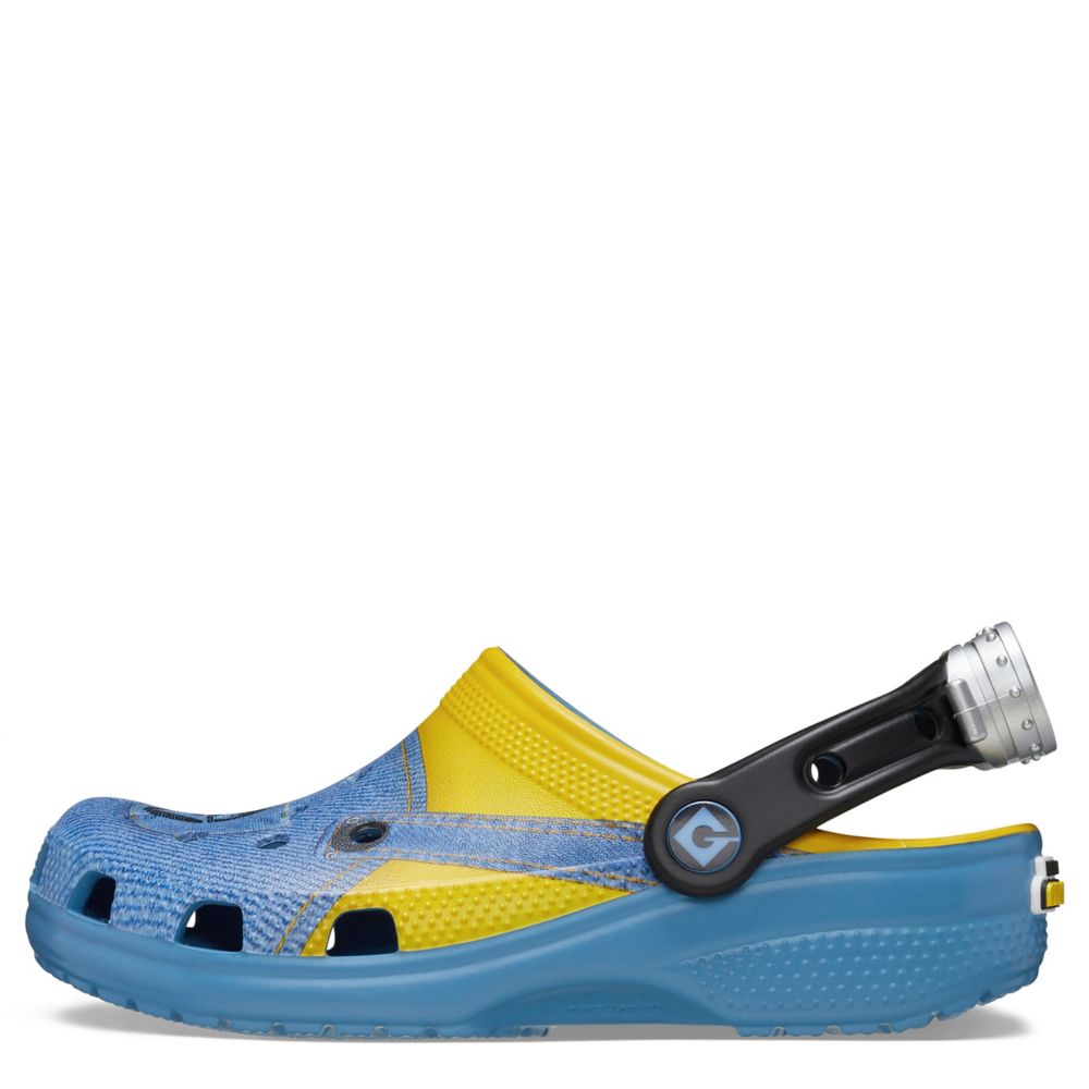 Blue and yellow crocs online