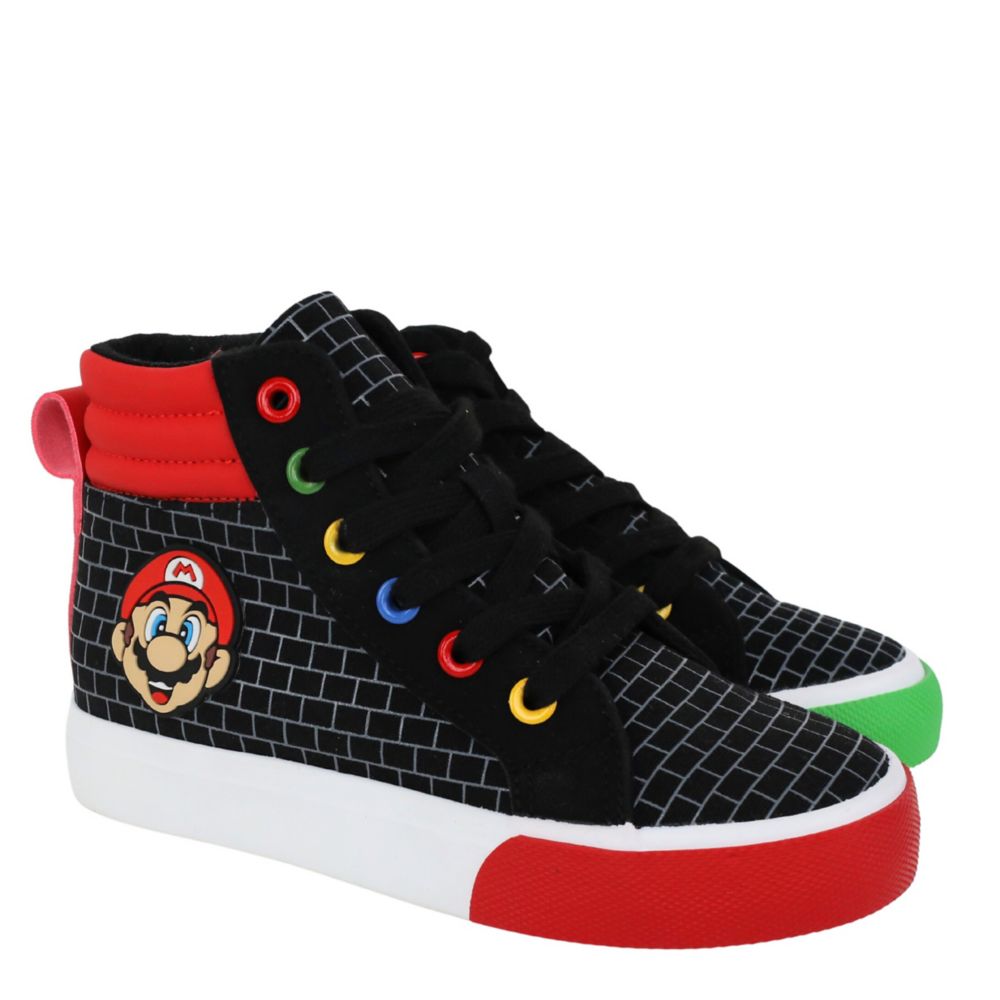 BOYS LITTLE-BIG KID MARIO AND LUIGI HIGH TOP SNEAKER