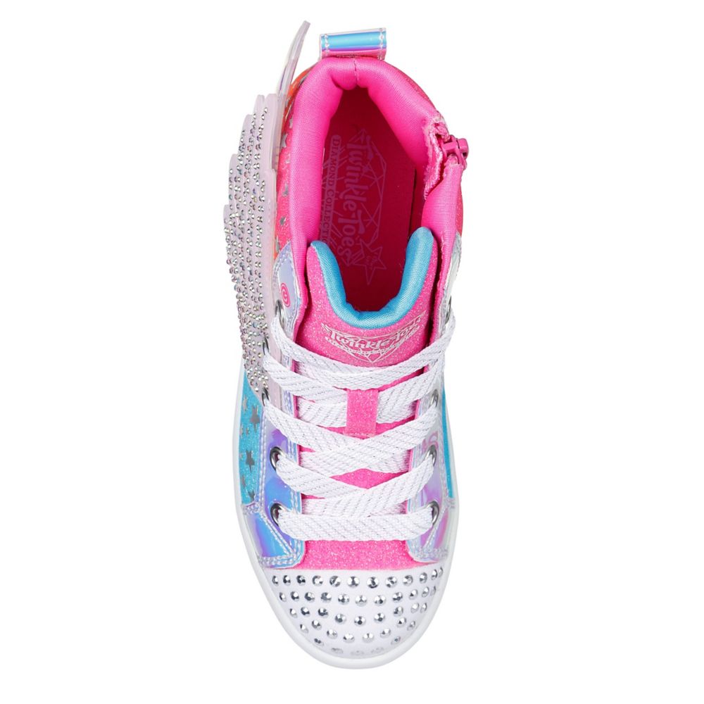 GIRLS TWI-LITES 2.0 STUDDED WING LIGHT UP SNEAKER