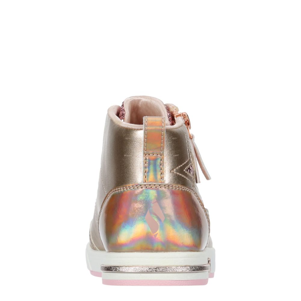 Rose Gold Skechers Girls Shoutouts 2.0 Hi Top Sneaker | Rack