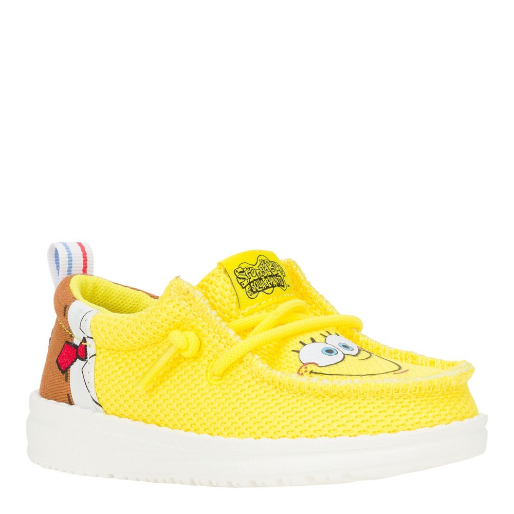 BOYS WALLY FUNK TODDLER SPONGEBOB SLIP ON SNEAKER