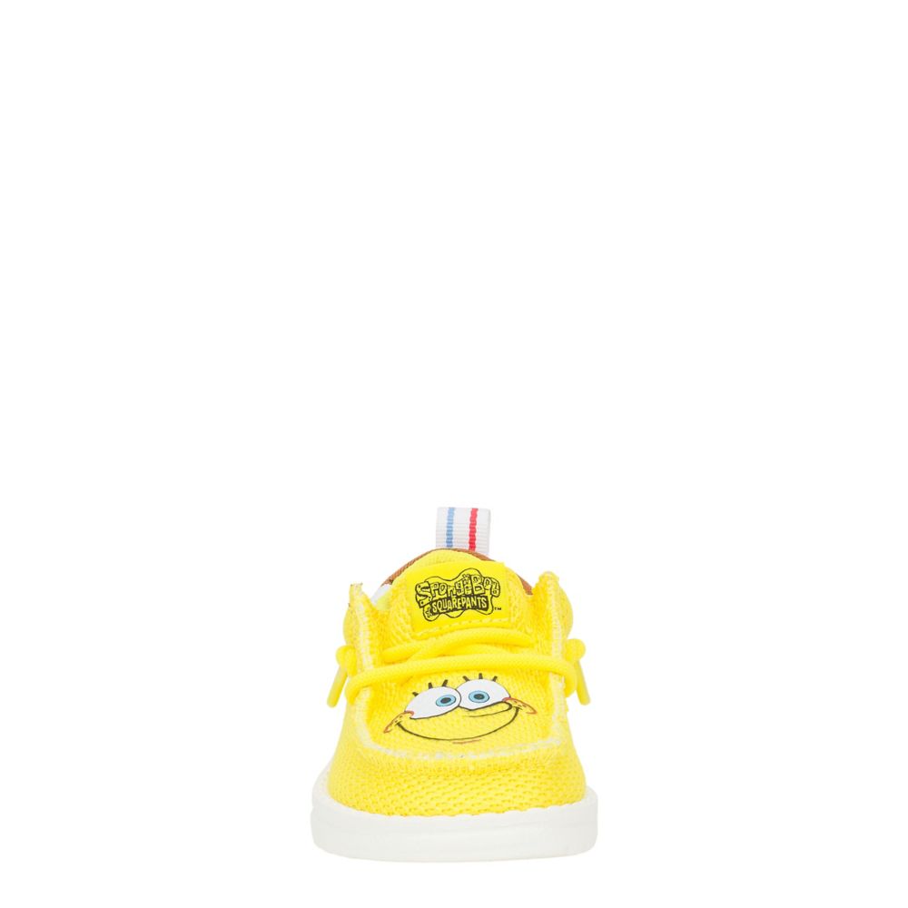 BOYS WALLY FUNK TODDLER SPONGEBOB SLIP ON SNEAKER