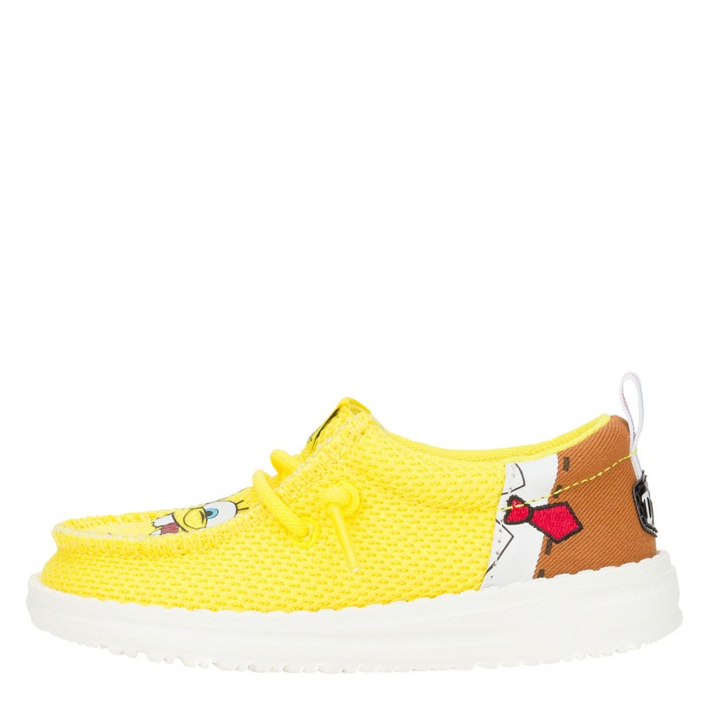 BOYS WALLY FUNK TODDLER SPONGEBOB SLIP ON SNEAKER