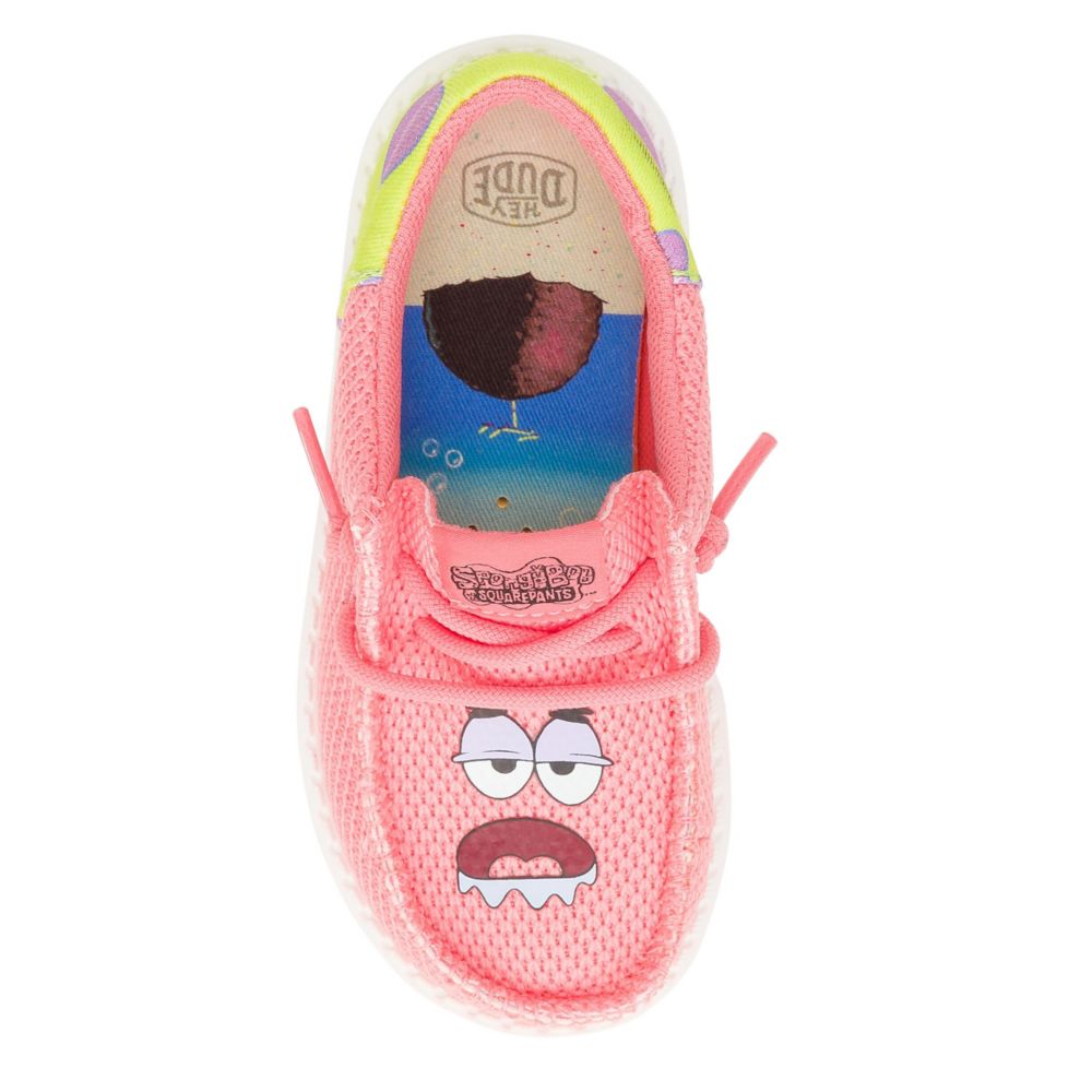 BOYS WALLY TODDLER SPONGEBOB PATRICK SLIP ON SNEAKER