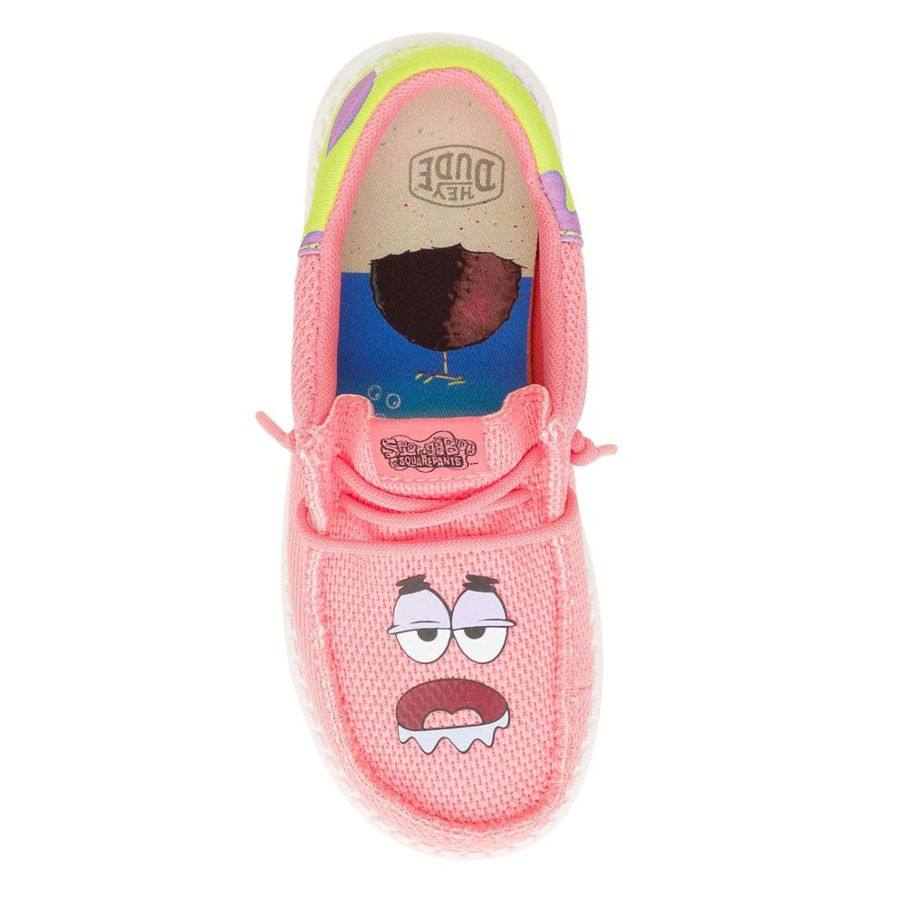 BOYS WALLY YOUTH SPONGEBOB PATRICK SLIP ON SNEAKER