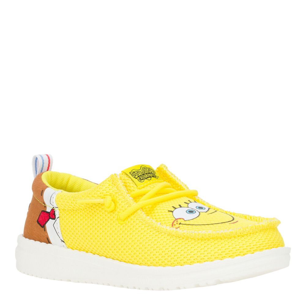 BOYS WALLY FUNK YOUTH SPONGEBOB SLIP ON SNEAKER