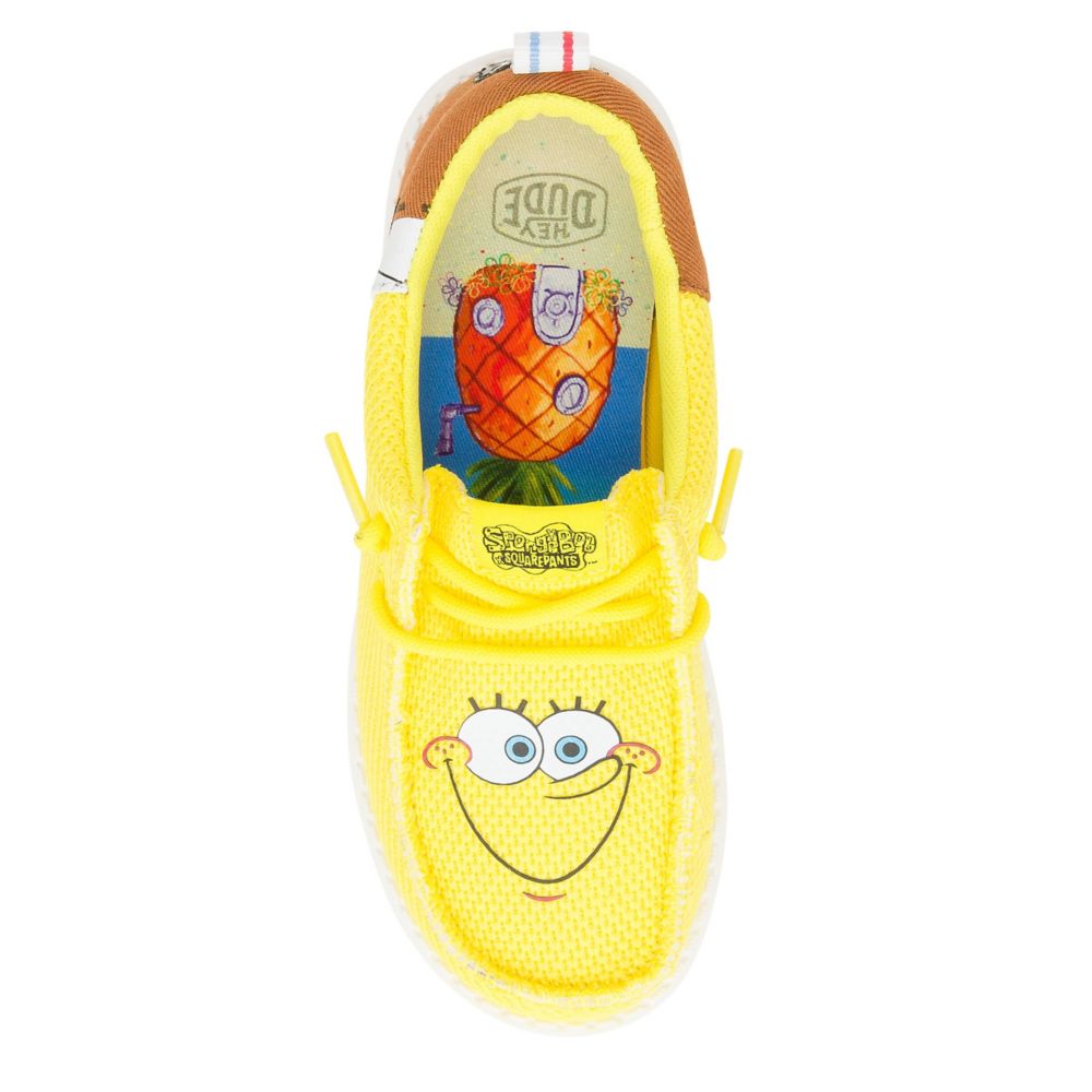 BOYS WALLY FUNK YOUTH SPONGEBOB SLIP ON SNEAKER