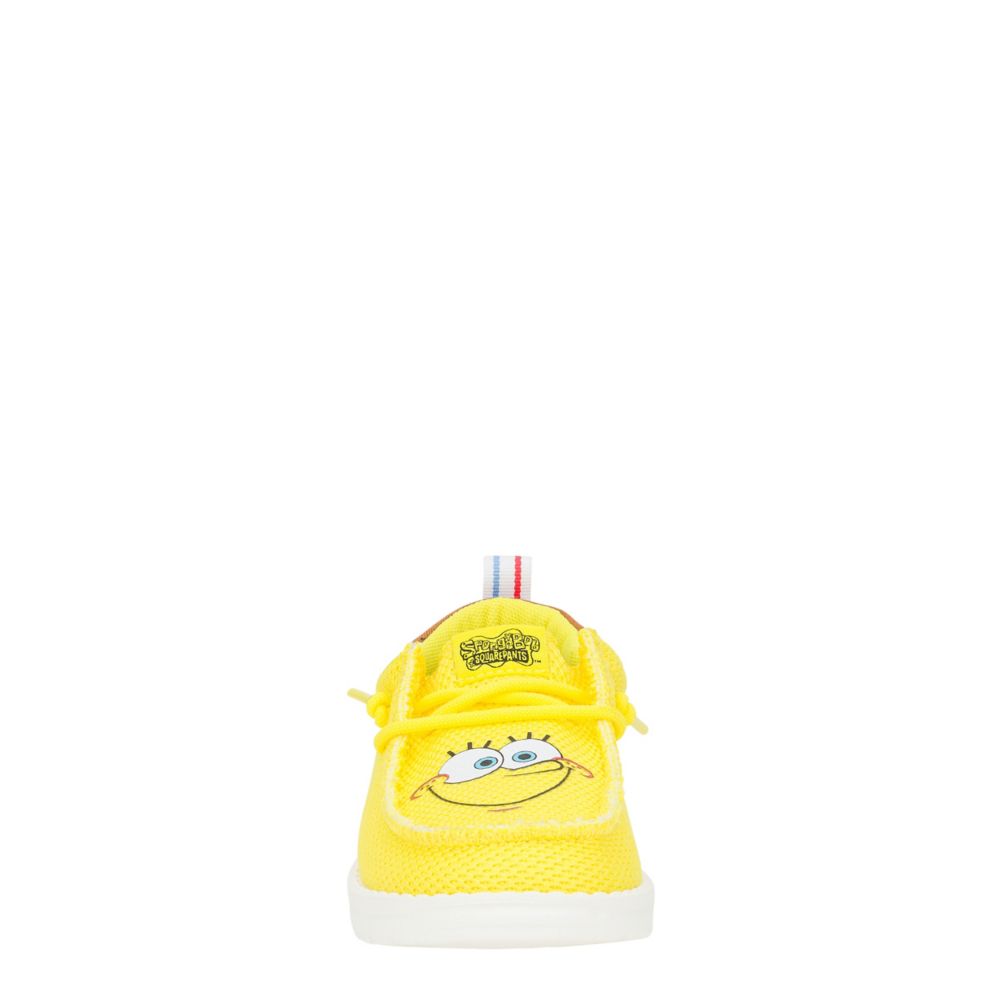 BOYS WALLY FUNK YOUTH SPONGEBOB SLIP ON SNEAKER