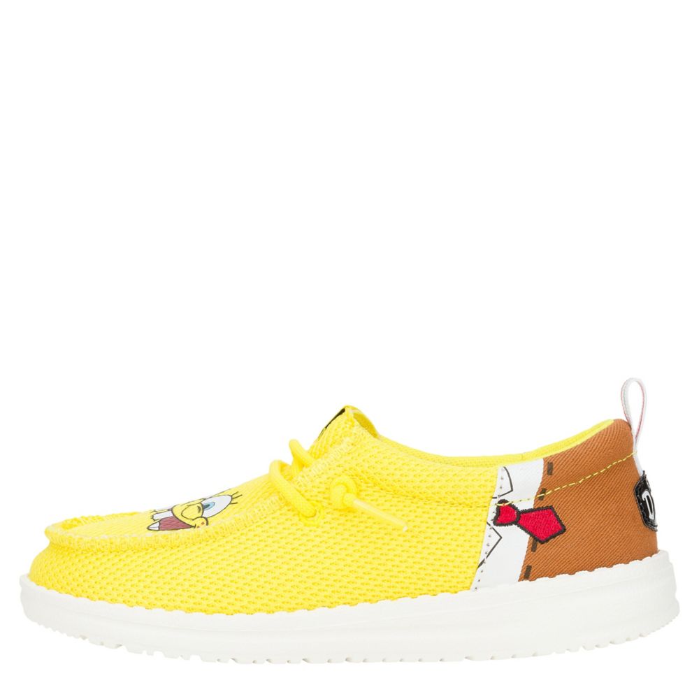 BOYS WALLY FUNK YOUTH SPONGEBOB SLIP ON SNEAKER