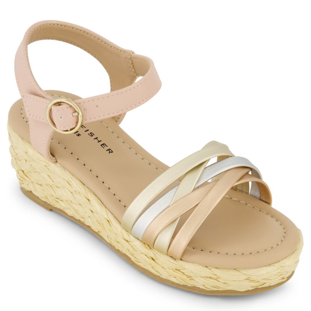 GIRLS LITTLE-BIG KID MARREN STRAP WEDGE SANDAL