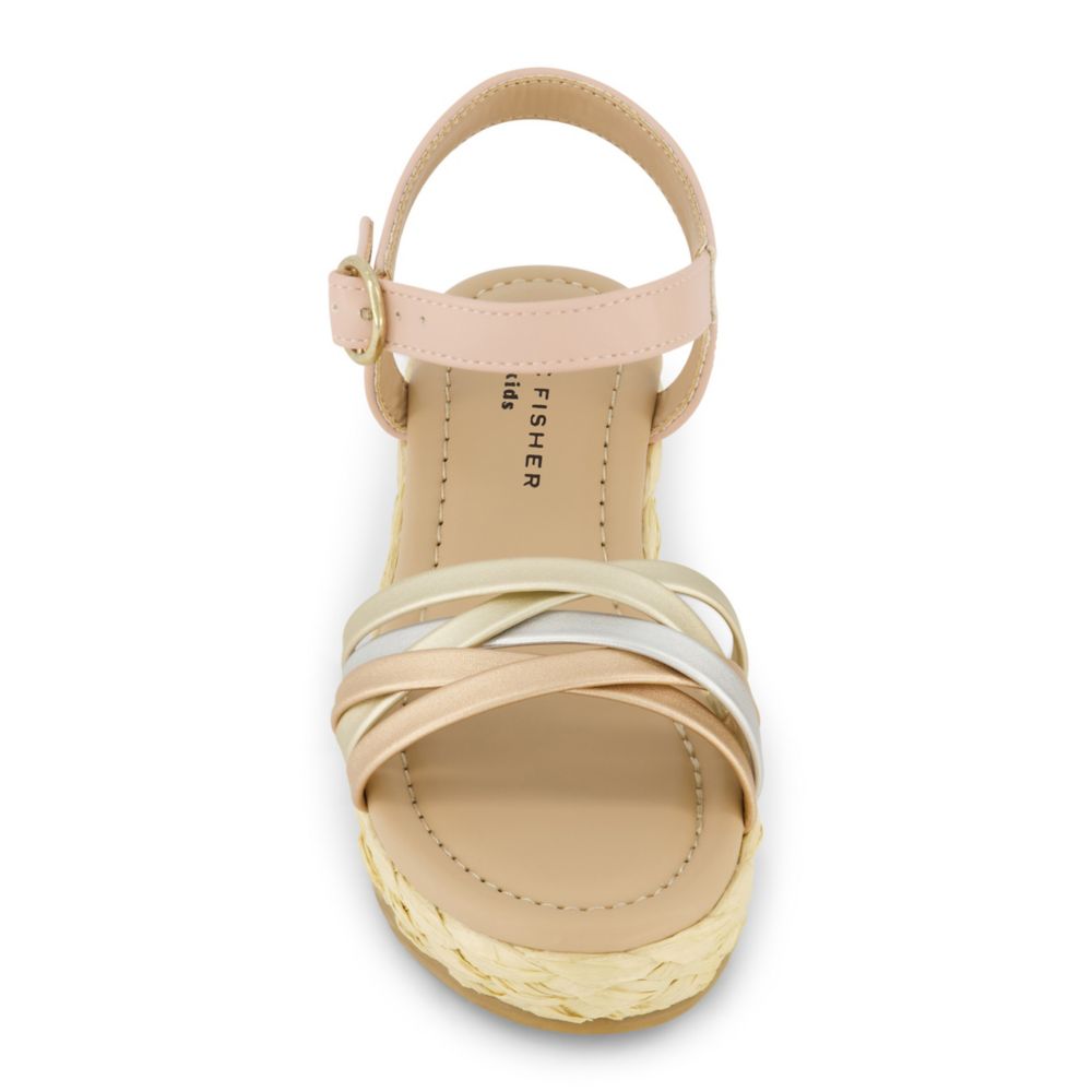 GIRLS LITTLE-BIG KID MARREN STRAP WEDGE SANDAL