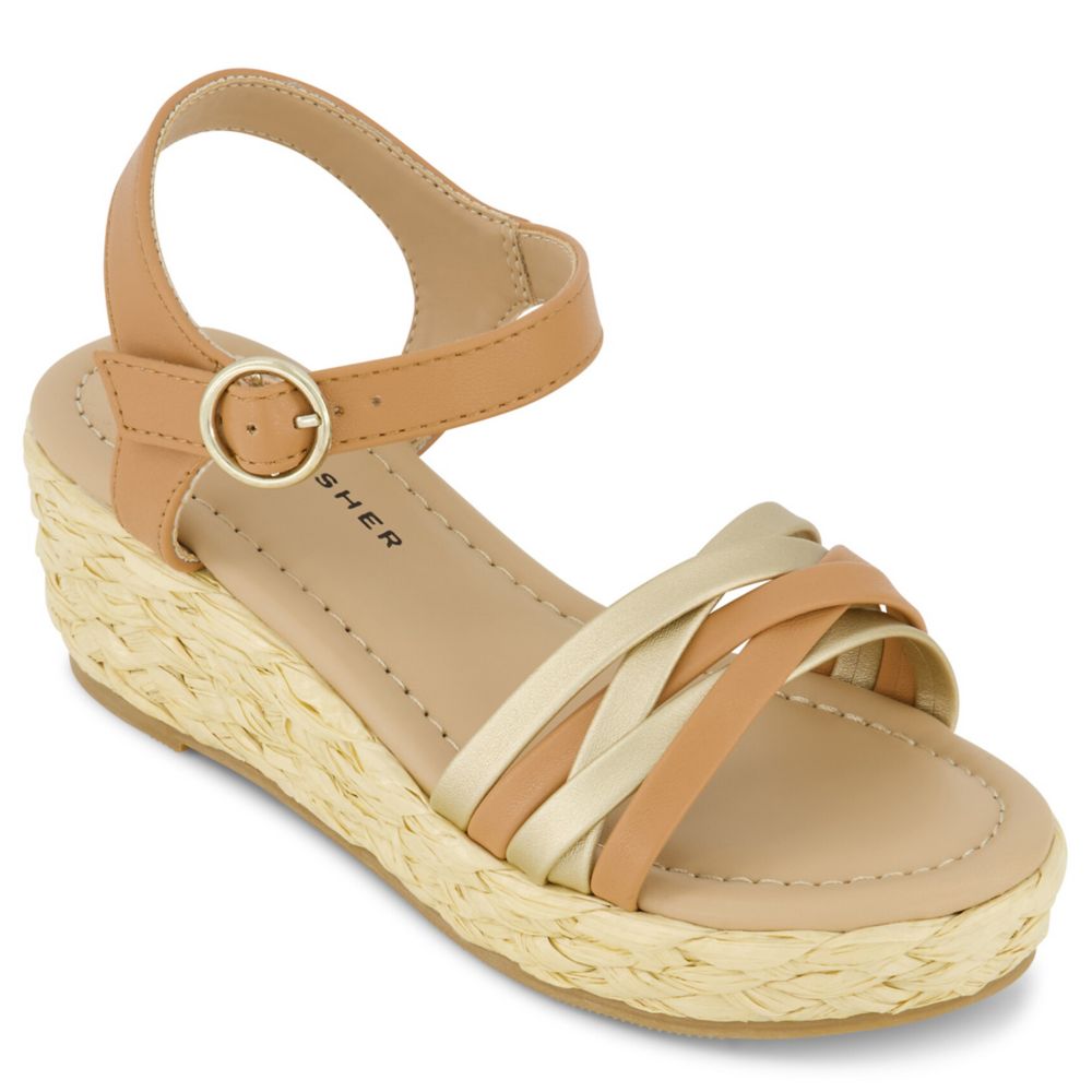 GIRLS LITTLE-BIG KID MARREN STRAP WEDGE SANDAL