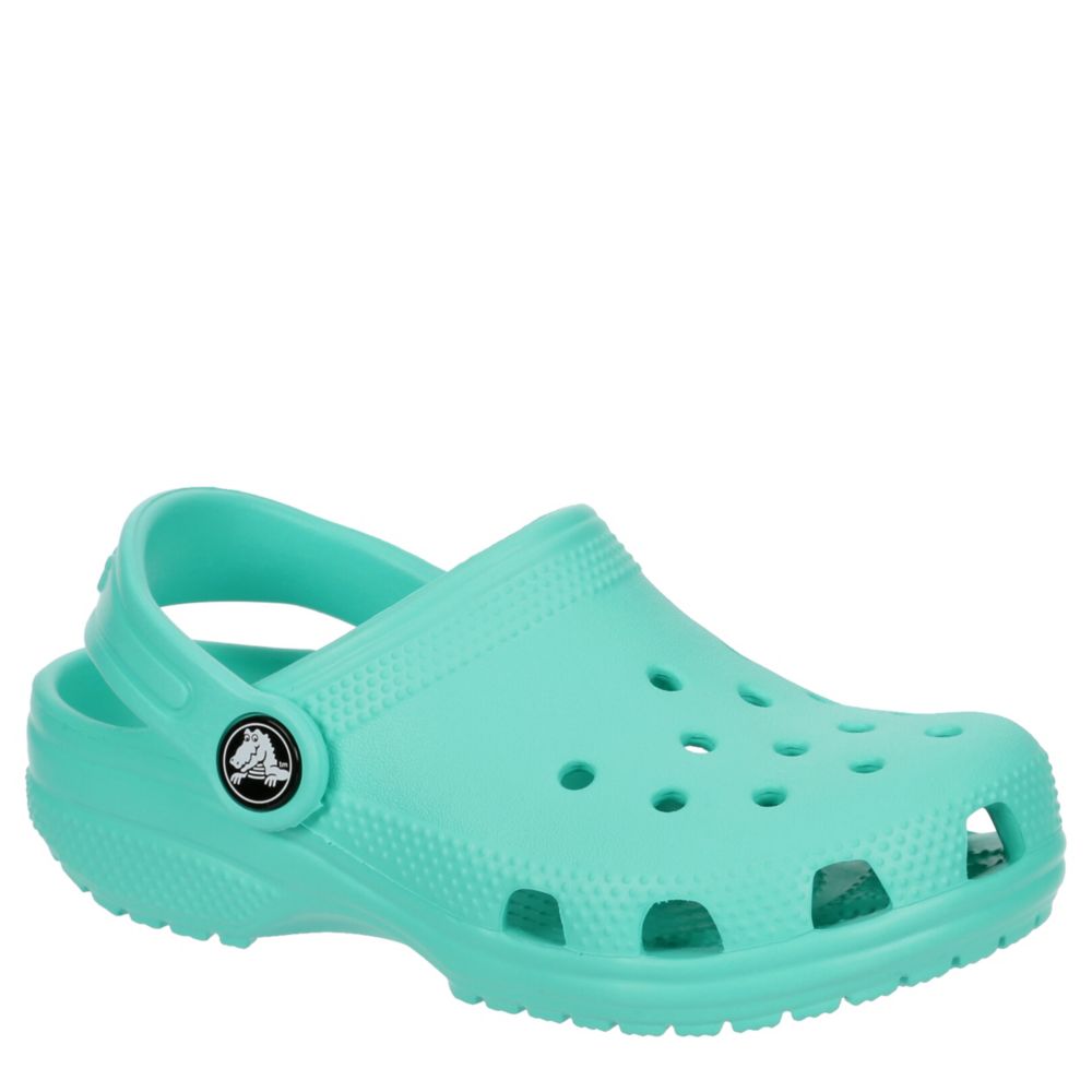 Girls teal crocs on sale