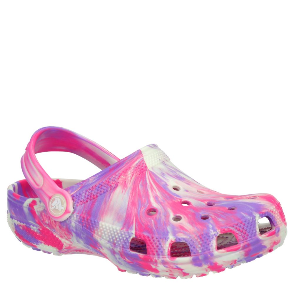 GIRLS LITTLE-BIG KID CLASSIC GLOW MARBLED CLOG