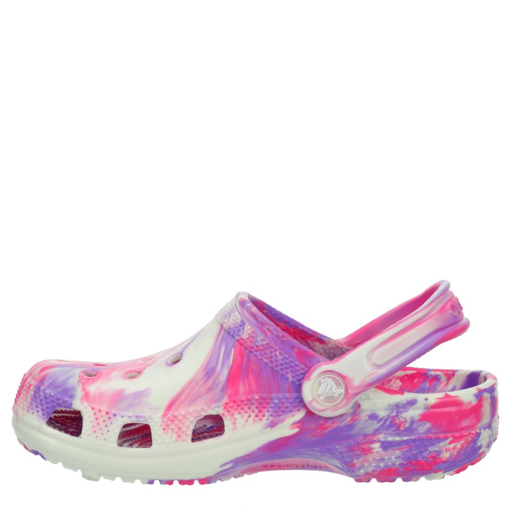 GIRLS LITTLE-BIG KID CLASSIC GLOW MARBLED CLOG