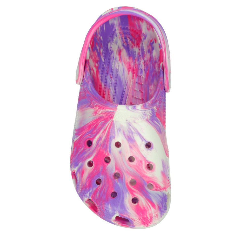 GIRLS LITTLE-BIG KID CLASSIC GLOW MARBLED CLOG